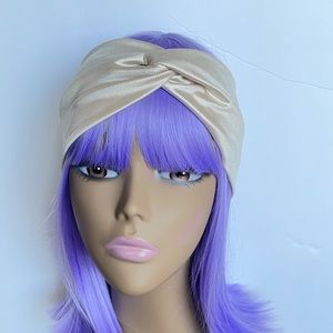 Sheen Gold Handmade Turban Headband, Headwraps